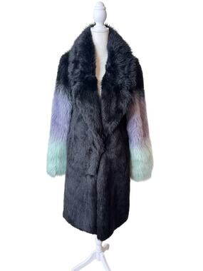URBANCODE London Ombre Faux Fur Coat Size 6
